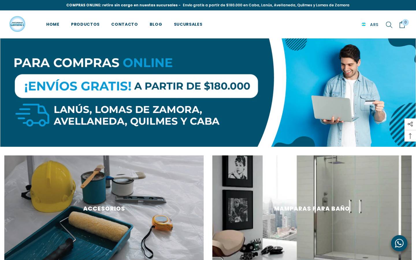 caminouno.com homepage screenshot