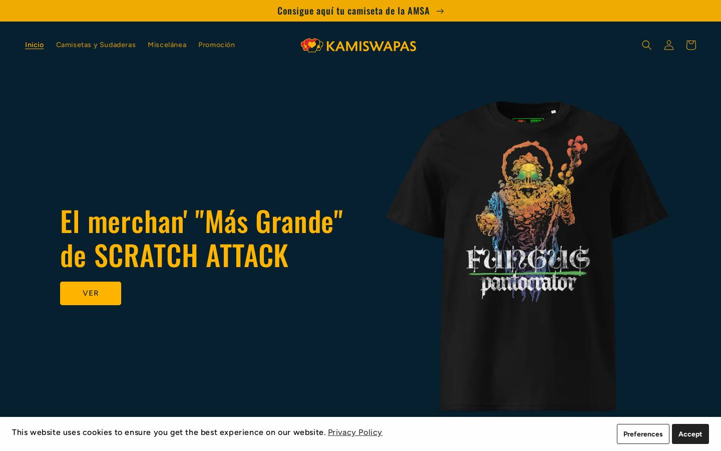 camisguapas.com homepage screenshot