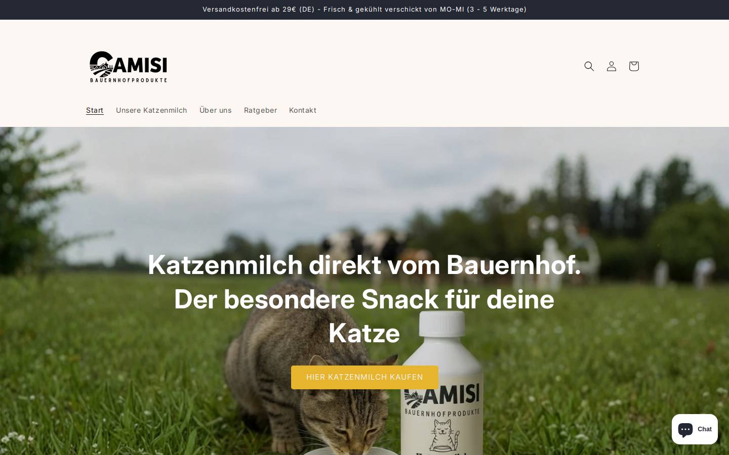 camisi.de homepage screenshot
