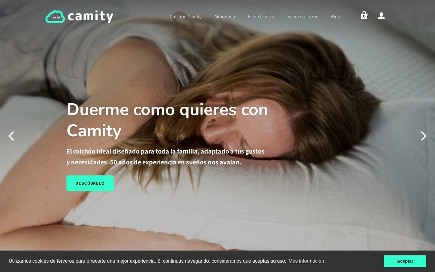 camitycolchon.es homepage screenshot
