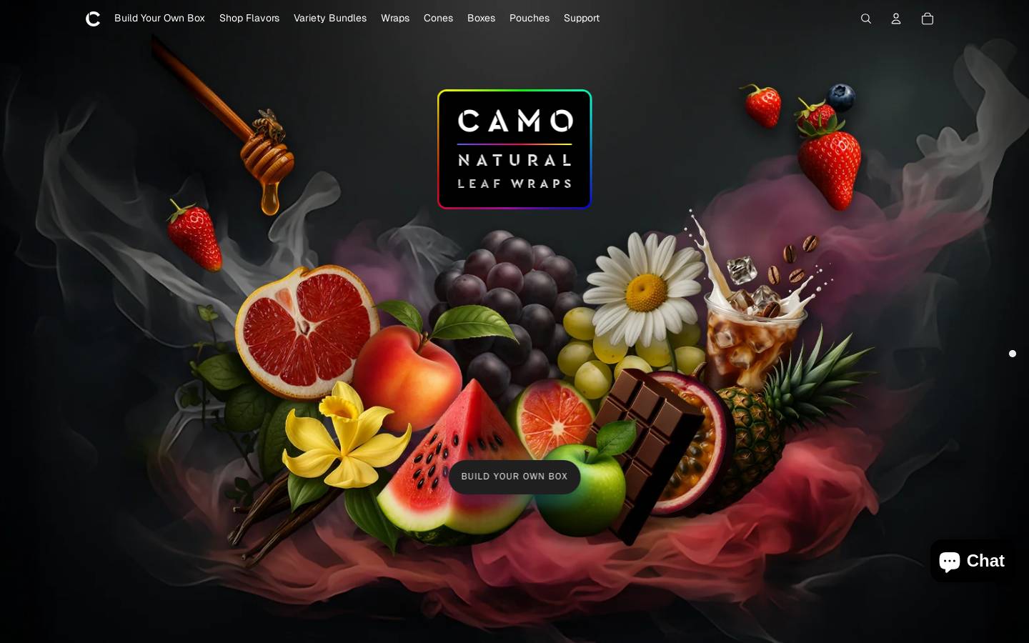 camoleafwraps.com homepage screenshot