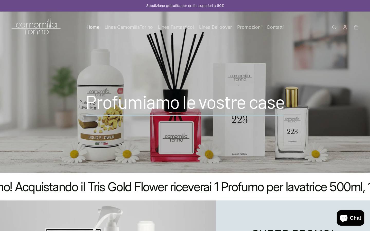 camomillatorino.it homepage screenshot