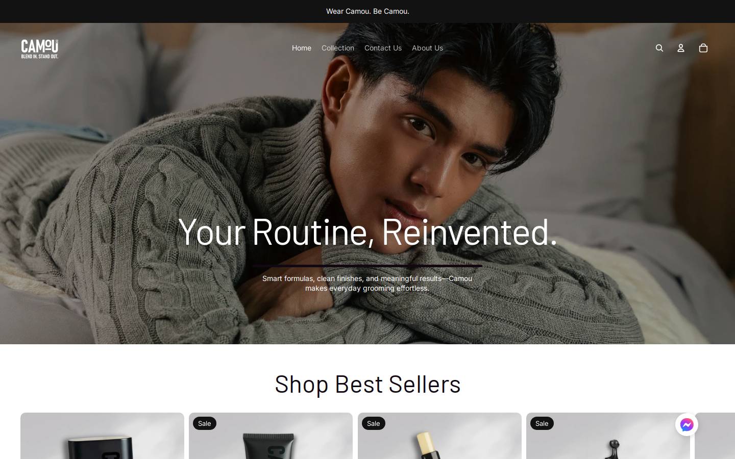 camouformen.com homepage screenshot