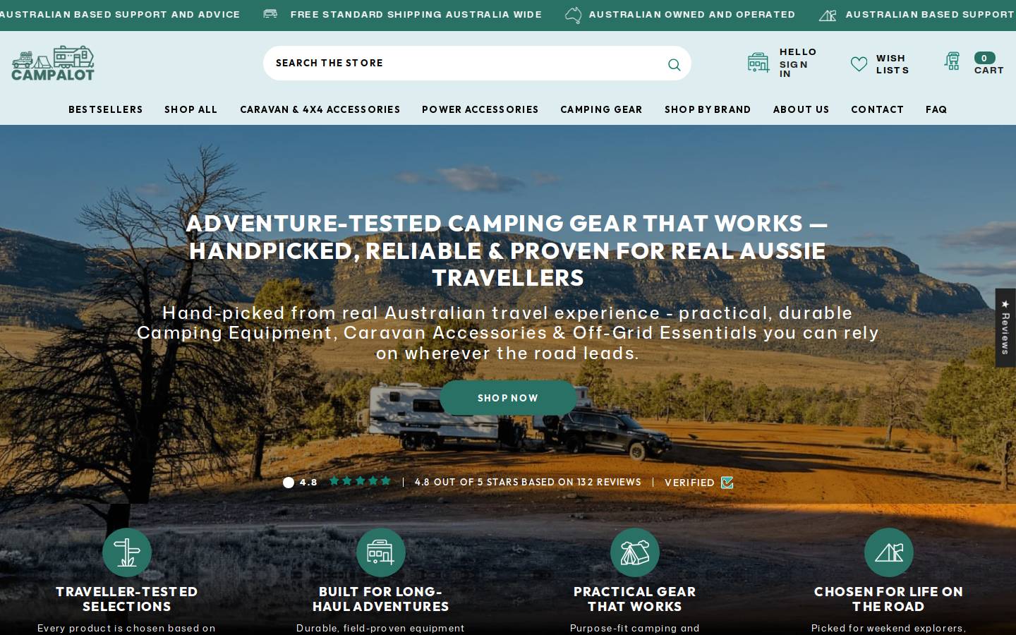 campalot.com.au homepage screenshot