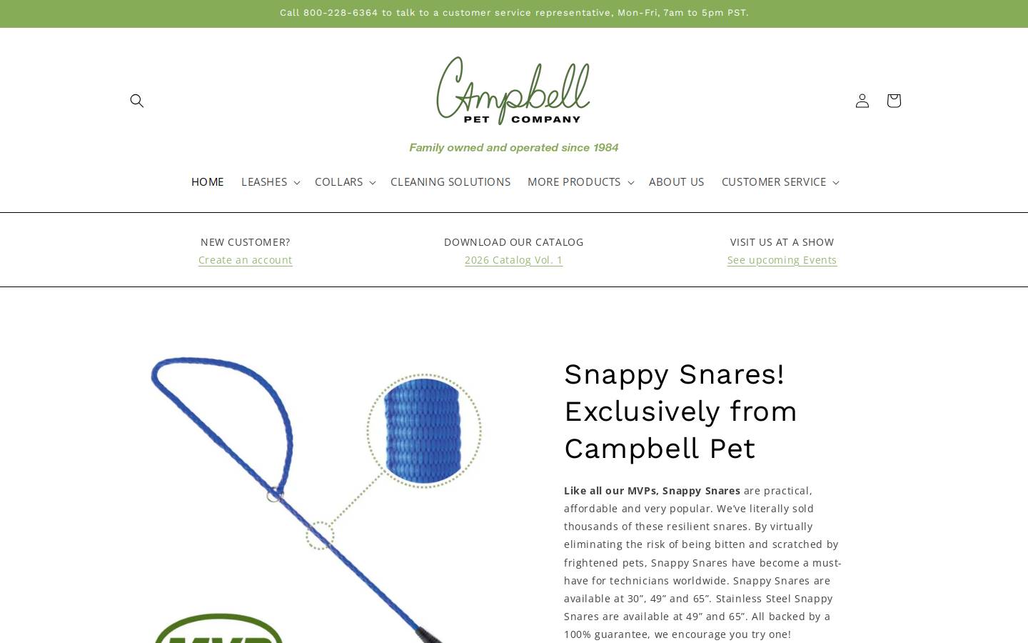 campbellpet.com homepage screenshot