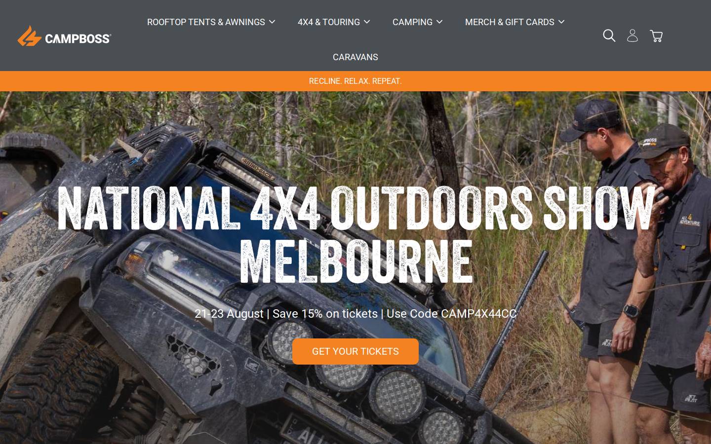 campboss.com homepage screenshot