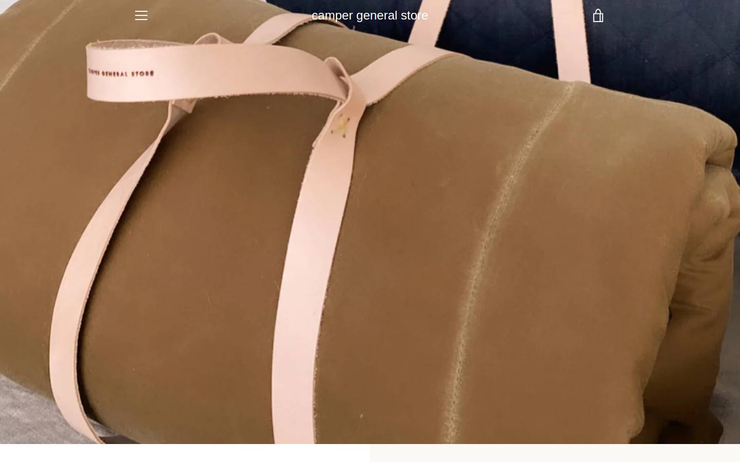 campergeneralstore.com homepage screenshot
