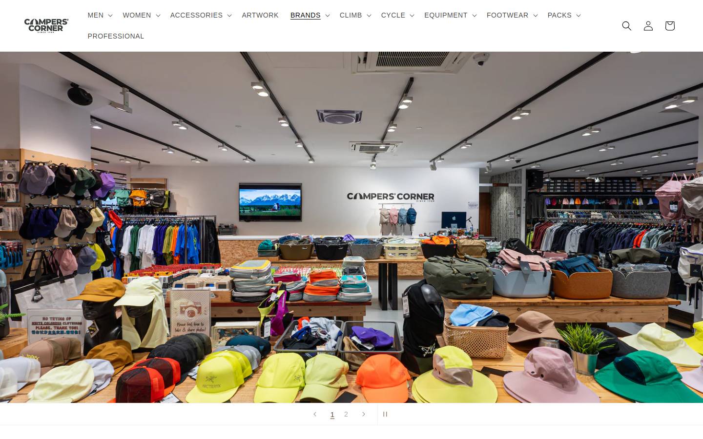 camperscorner.com.sg homepage screenshot