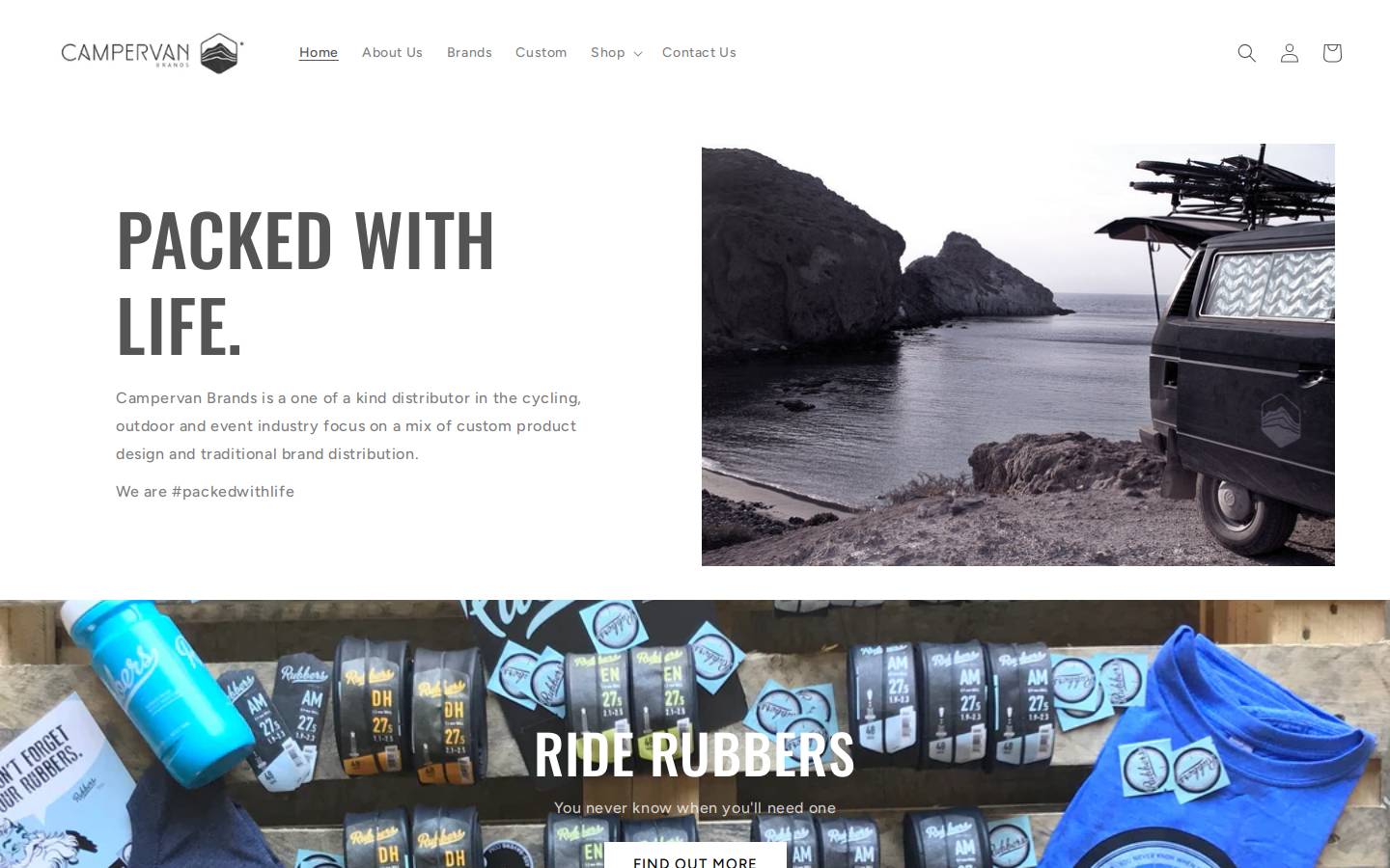 campervanbrands.com homepage screenshot