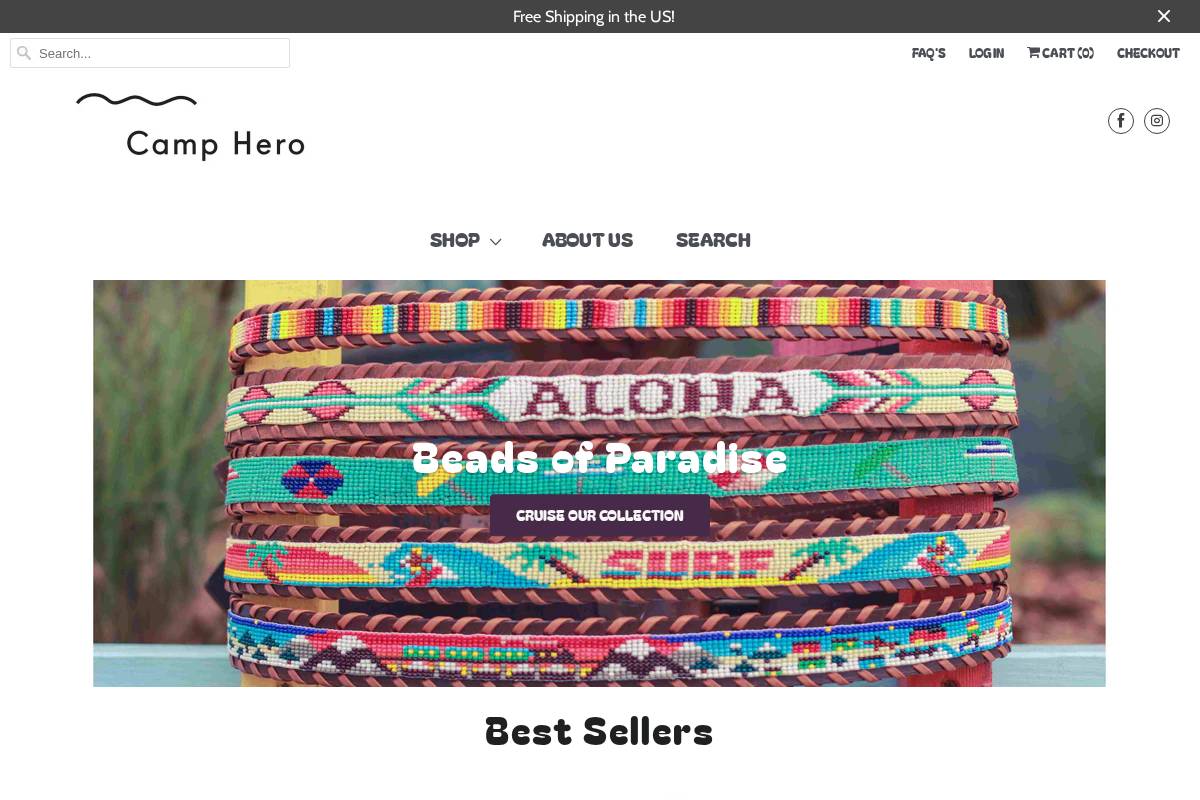 camphero.nyc homepage screenshot