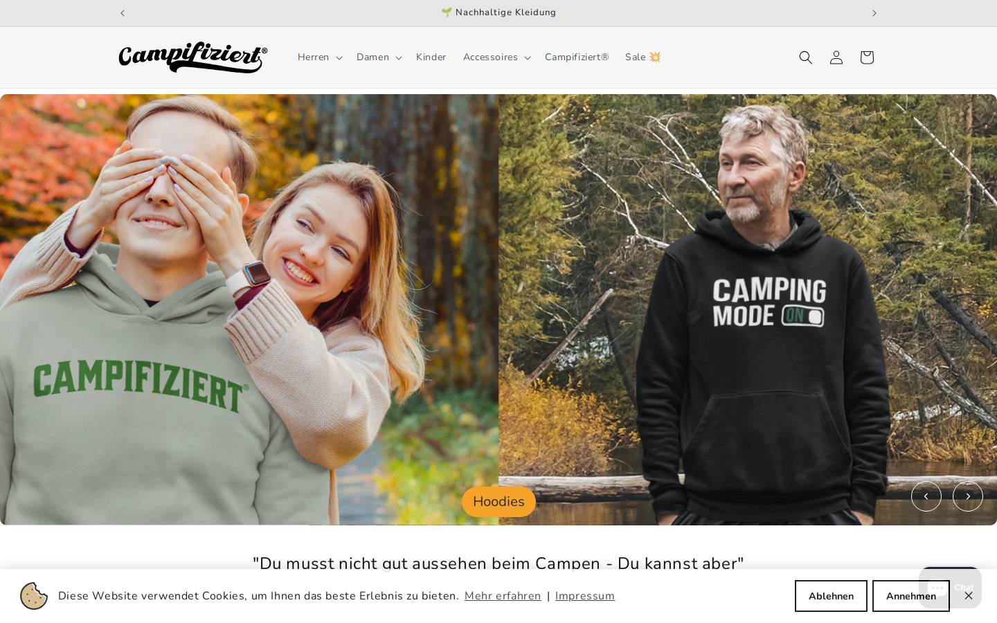 campifiziert.de homepage screenshot