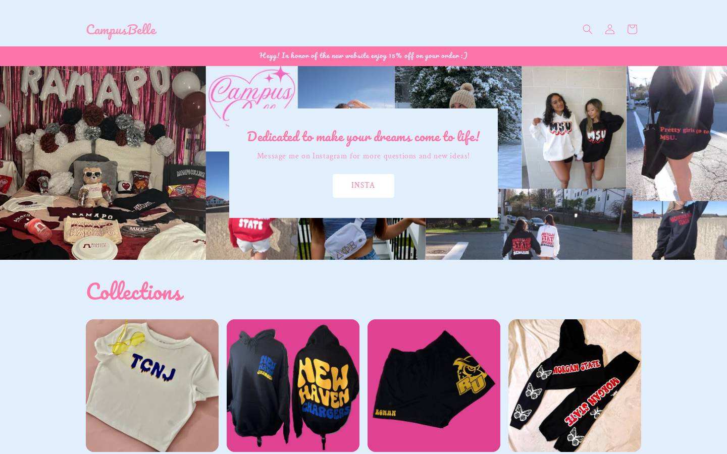 campusbelle.shop homepage screenshot