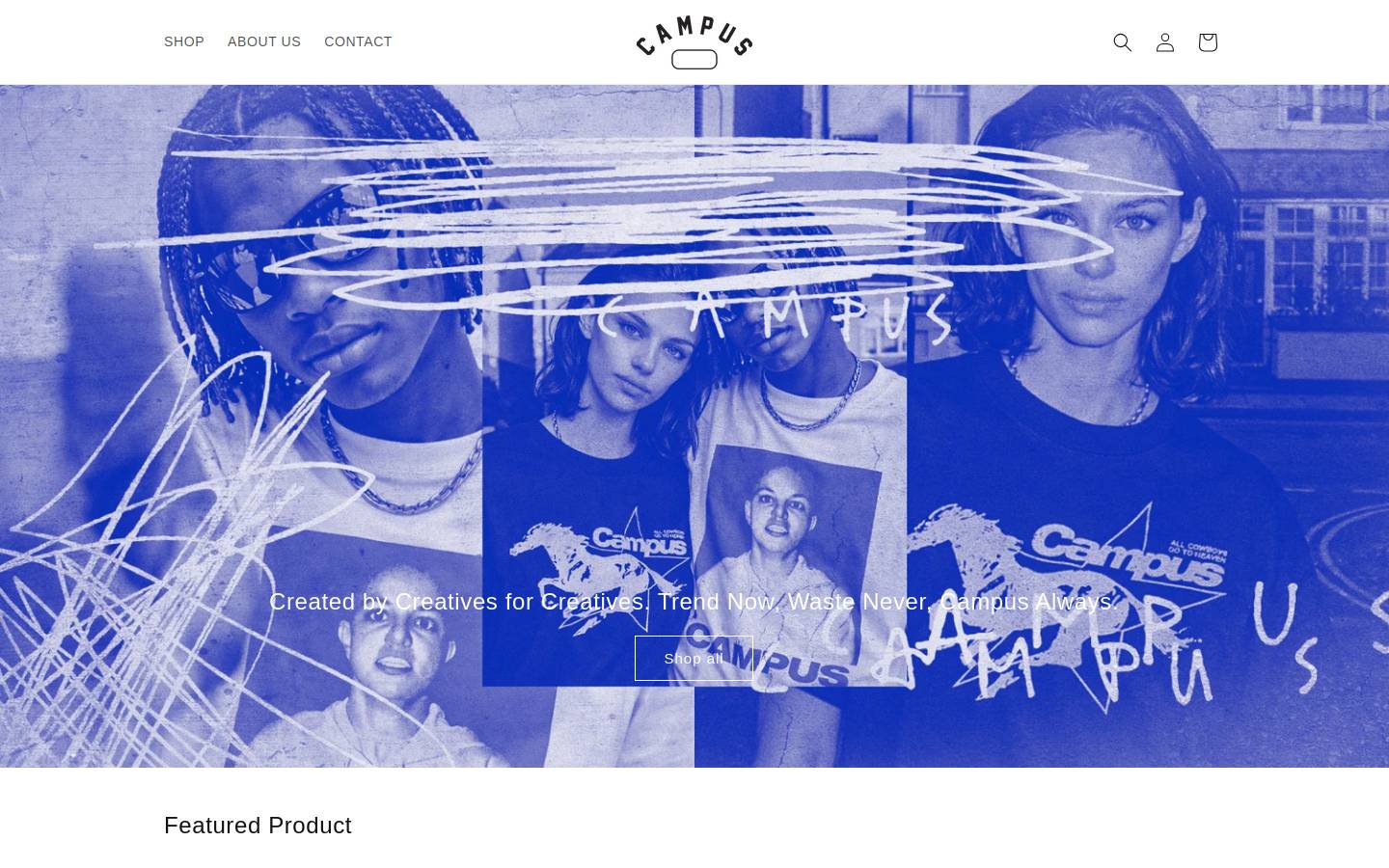 campusclothingco.com homepage screenshot