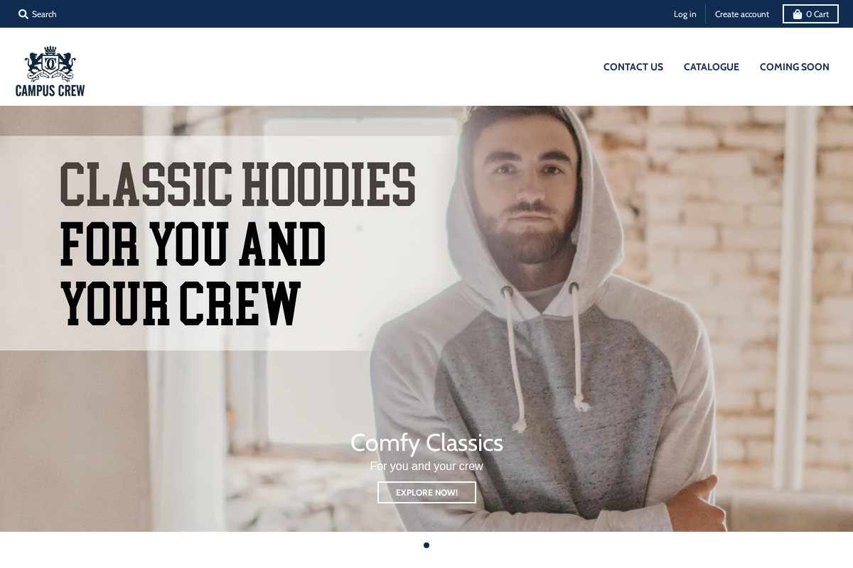 campuscrew.com homepage screenshot