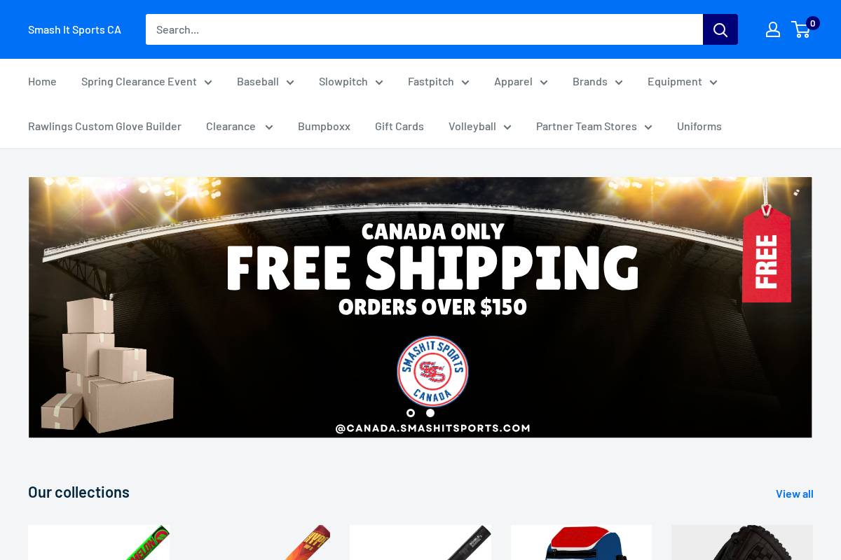 canada.smashitsports.com homepage screenshot