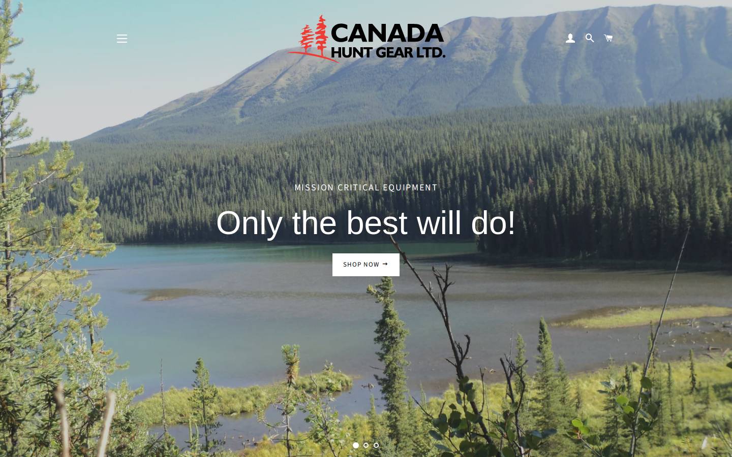 canadahuntgear.com homepage screenshot