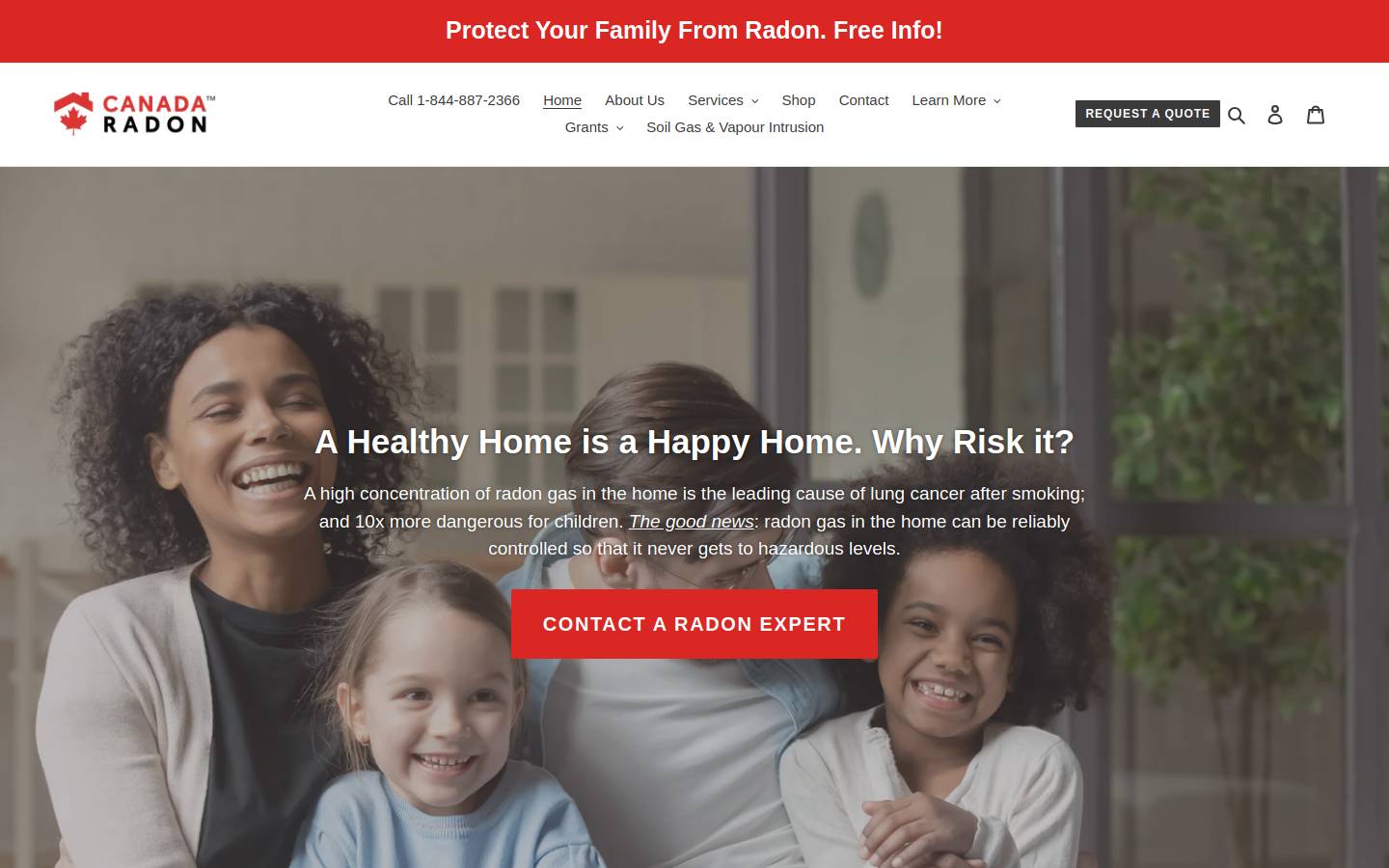 canadaradon.com homepage screenshot