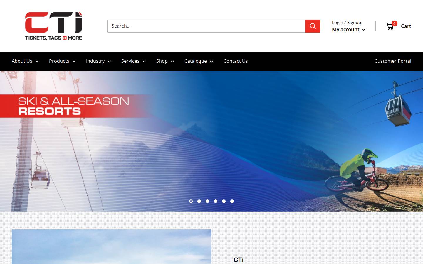 Canada Ticket homepage screenshot