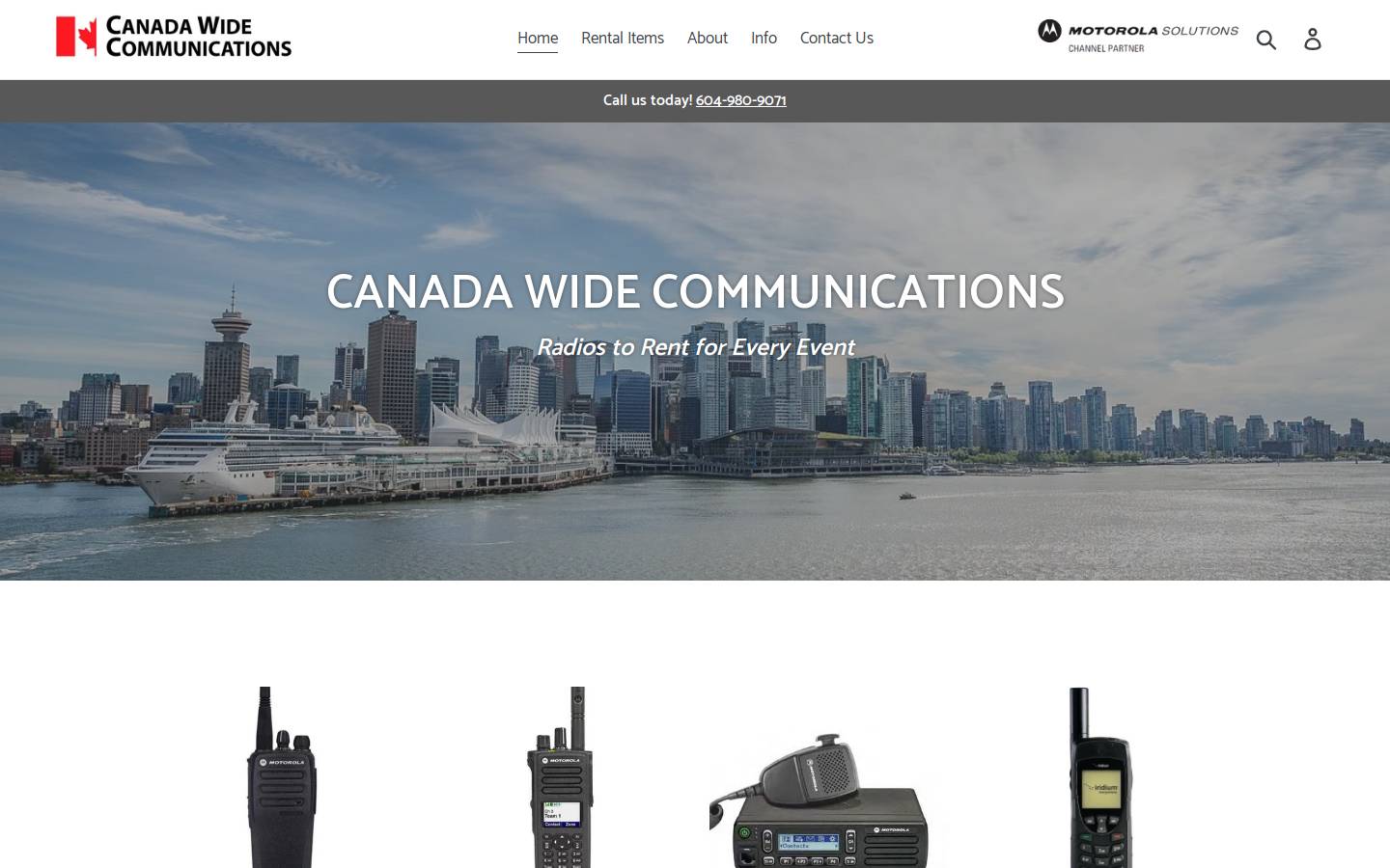 canadawidecommunications.ca homepage screenshot