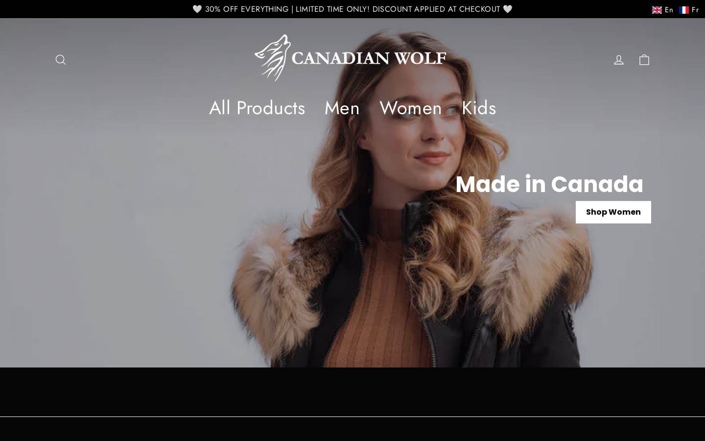 canadianwolf.com homepage screenshot