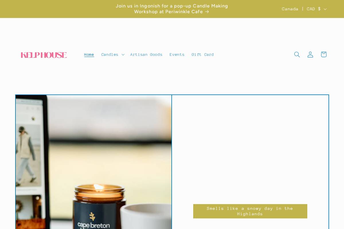 canapacandle.com homepage screenshot