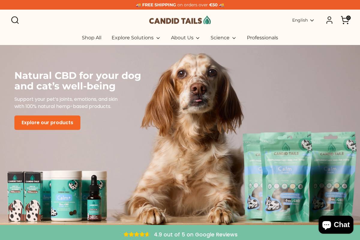candidtails.com homepage screenshot