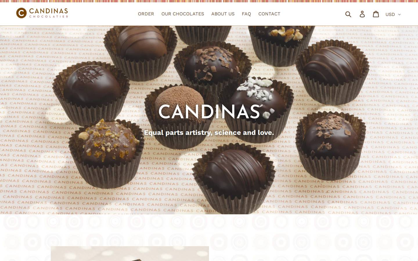 candinas.com homepage screenshot
