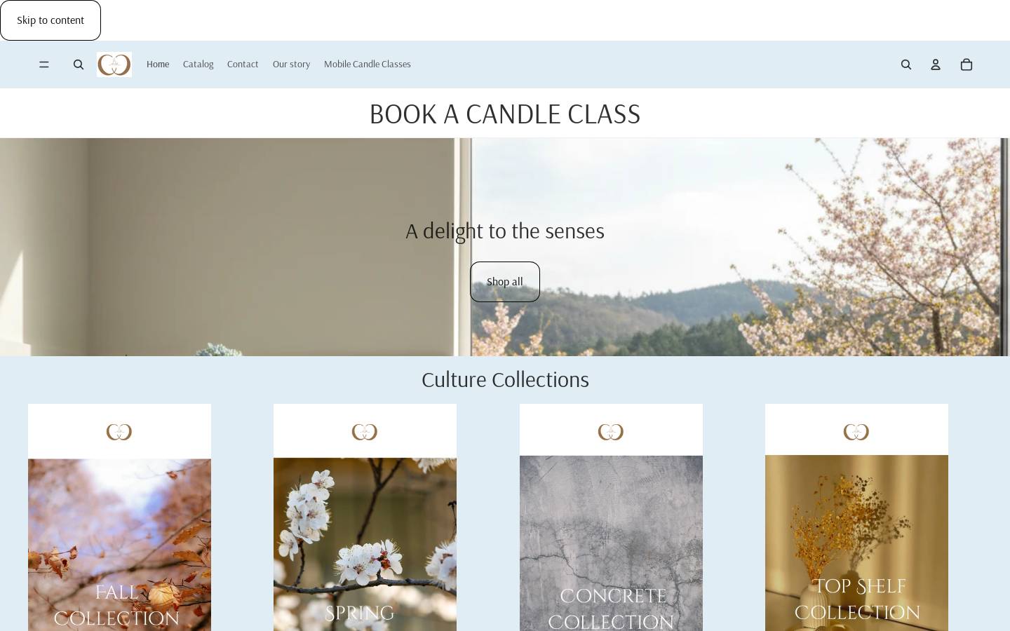 candlecultureonly.com homepage screenshot