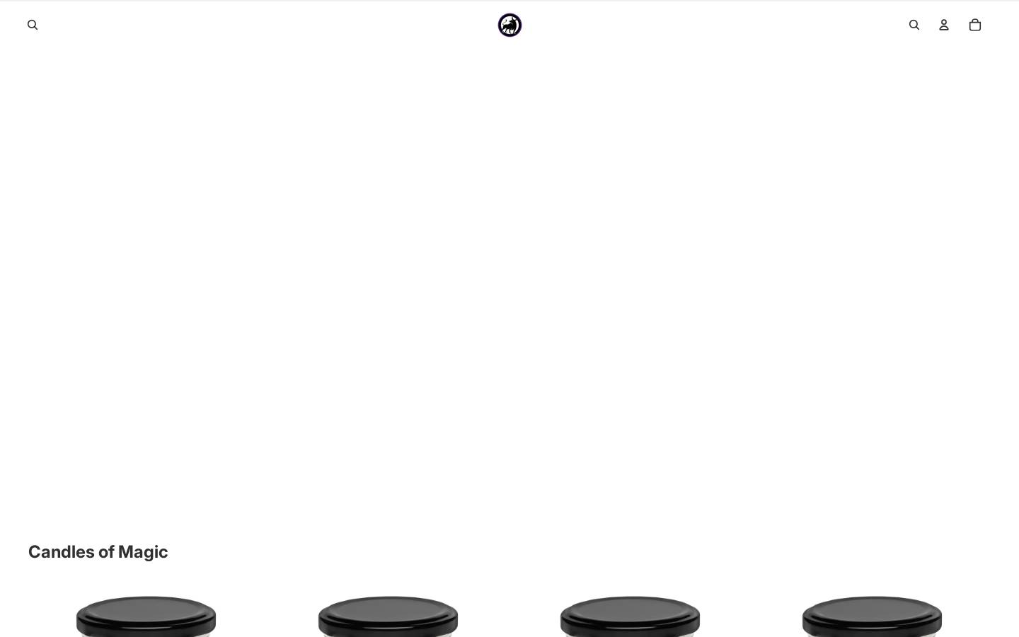 candlesofmagic.com homepage screenshot