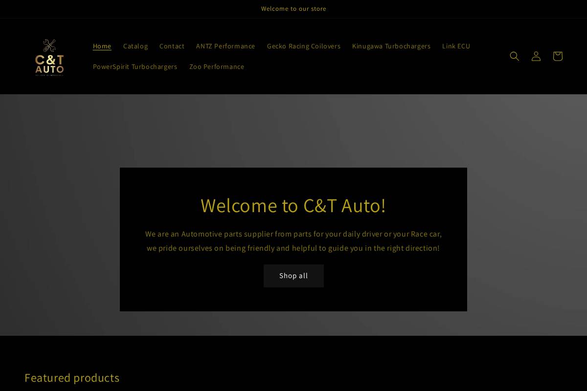 candtautoaus.com homepage screenshot