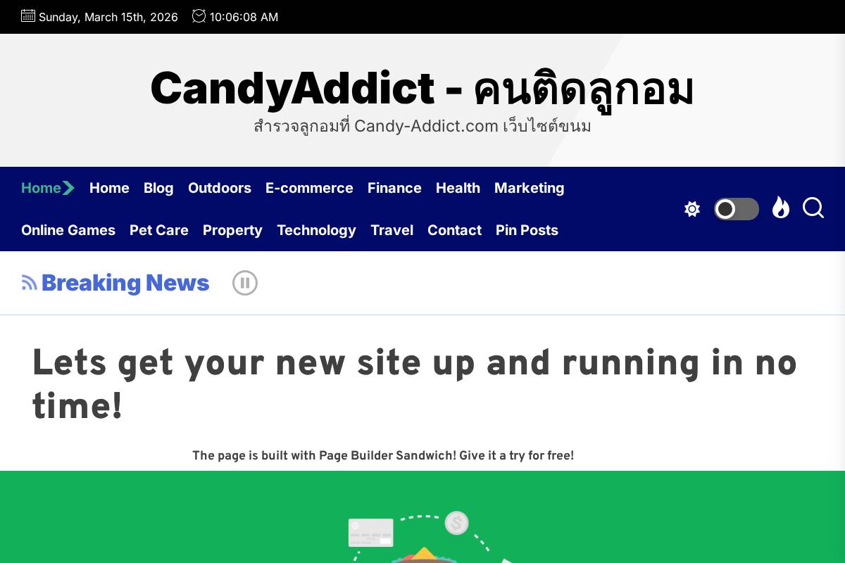 candy-addict.com homepage screenshot