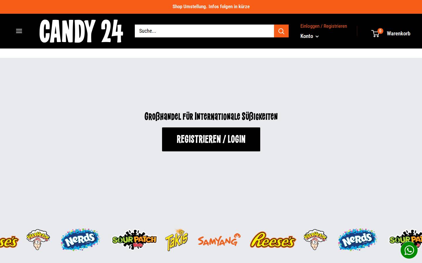 candy24.de homepage screenshot
