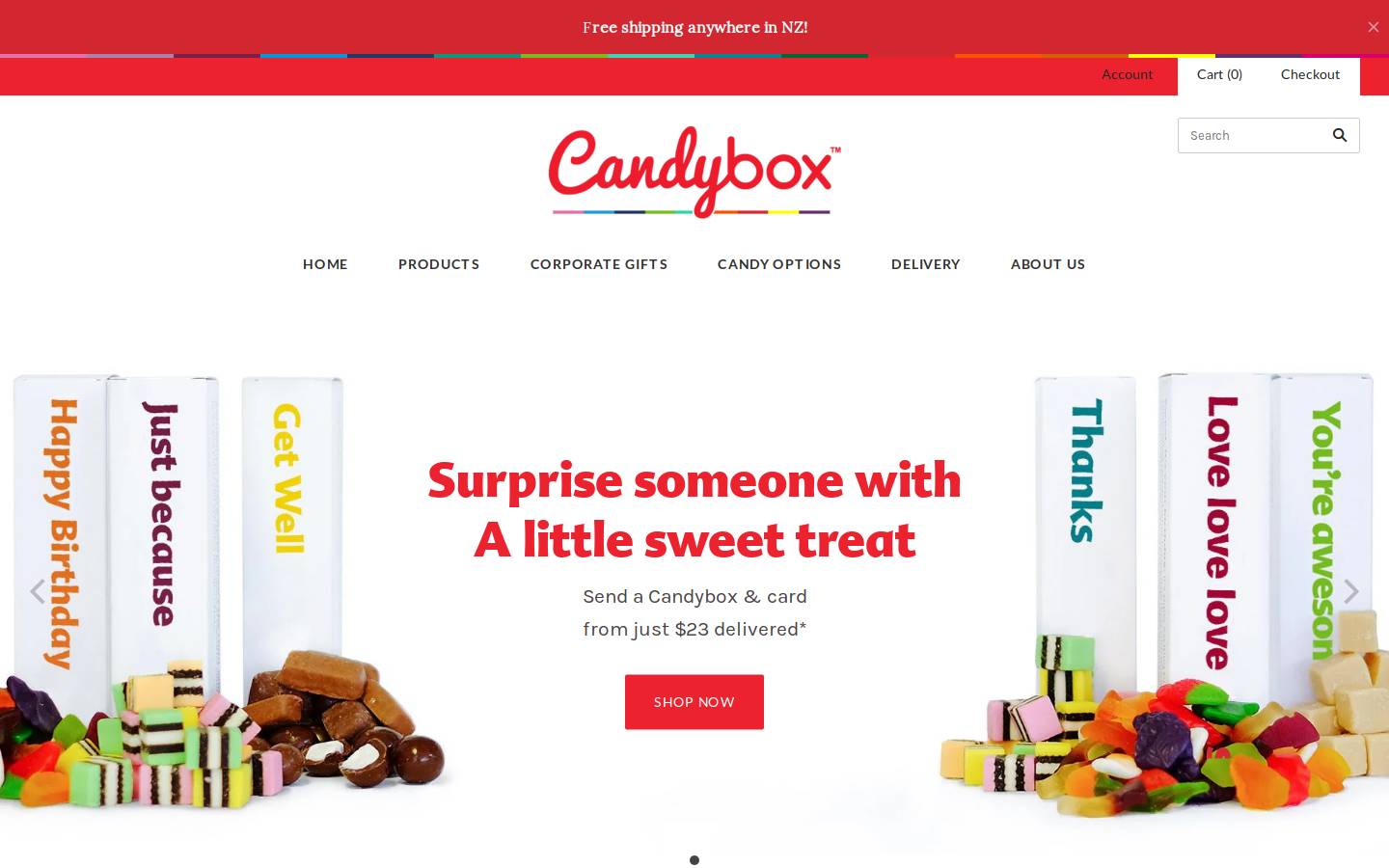 candybox.co.nz homepage screenshot