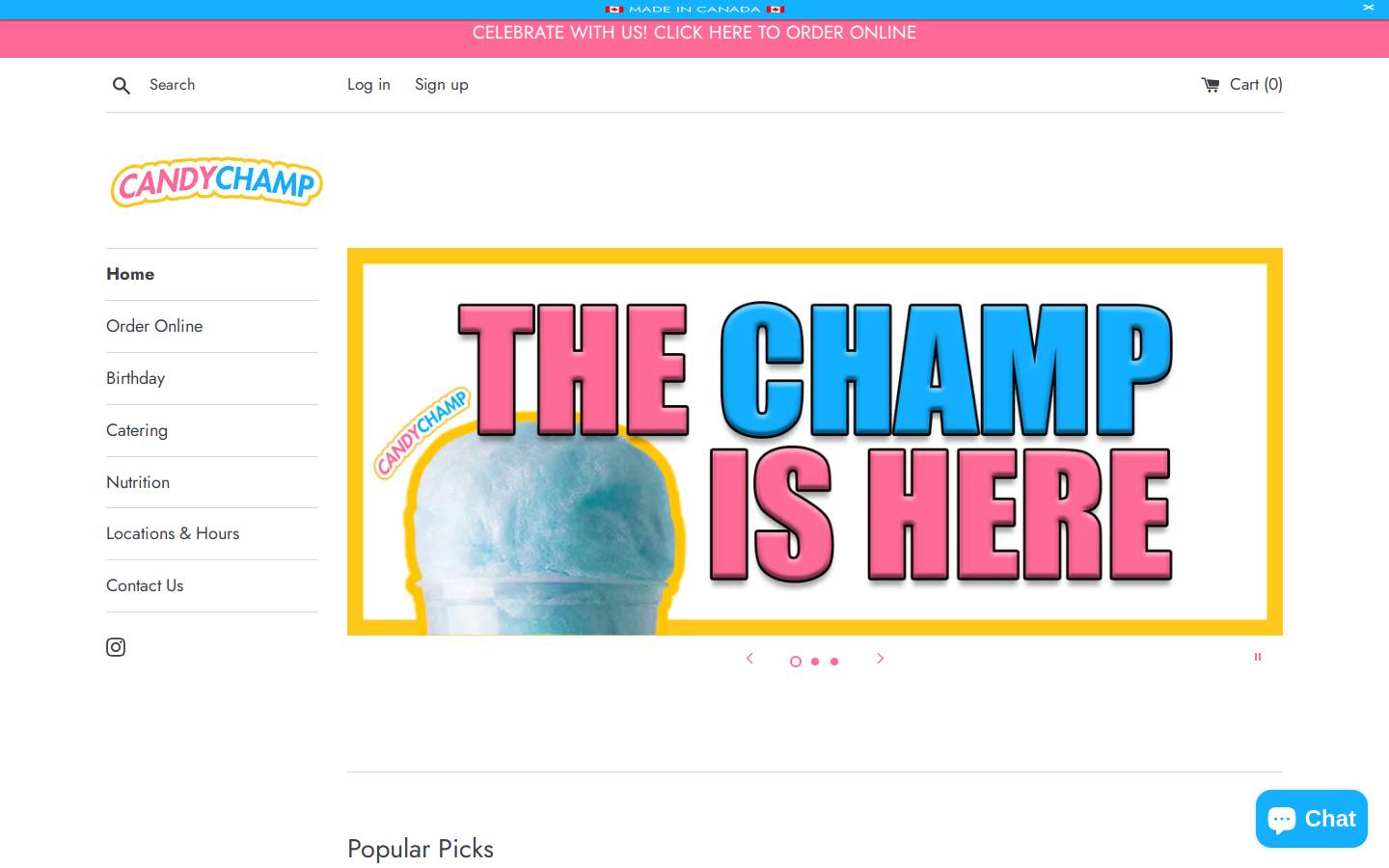 candychamp.com homepage screenshot
