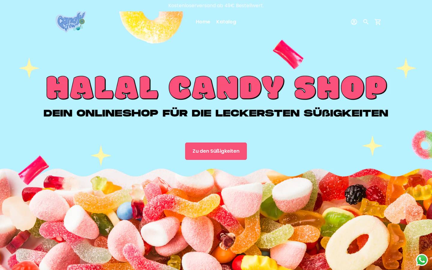 candycrew.de homepage screenshot