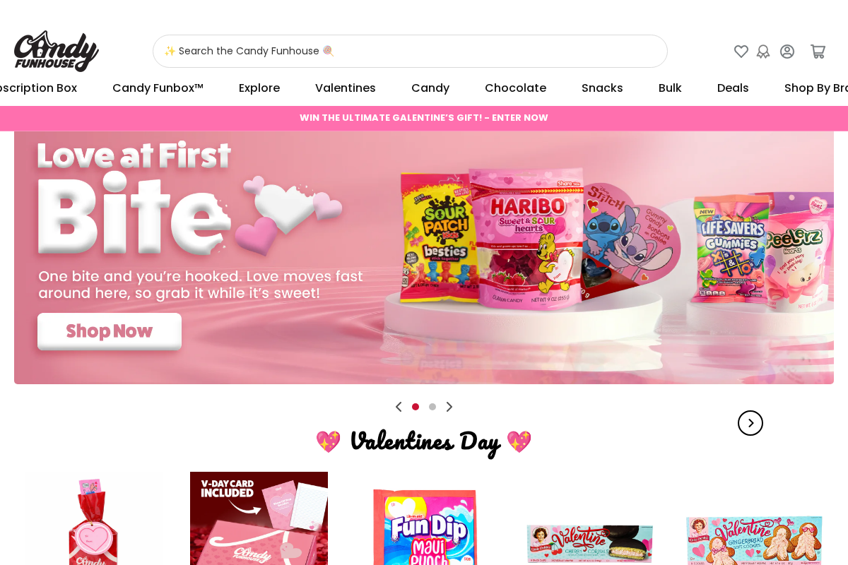 Candy Funhouse homepage screenshot
