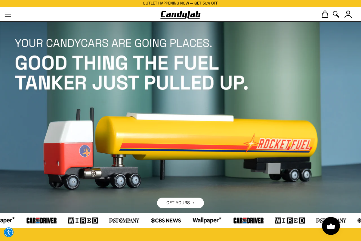 Candylab homepage screenshot