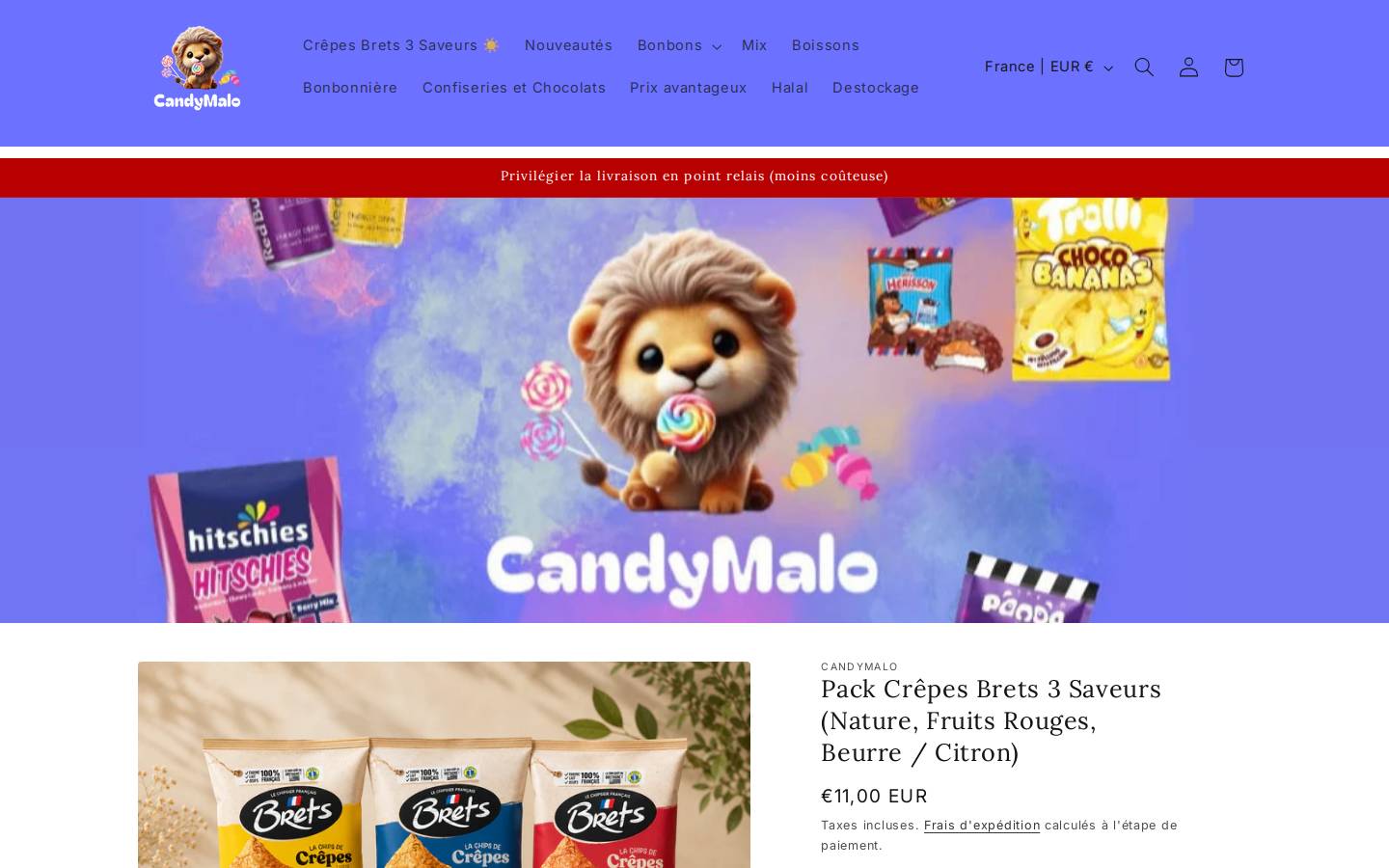 candymalo.com homepage screenshot