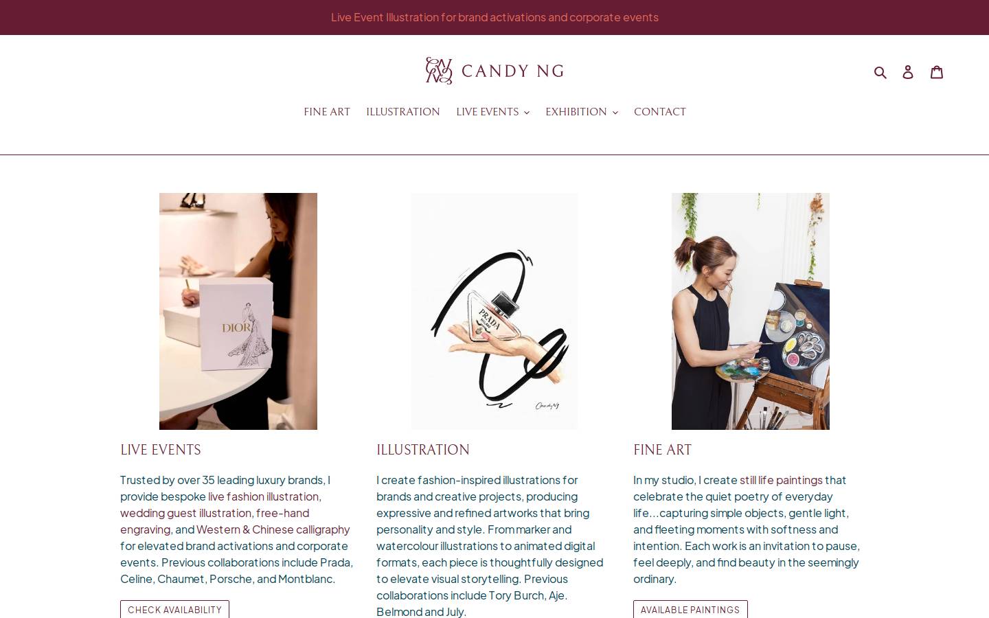 candyngart.com homepage screenshot