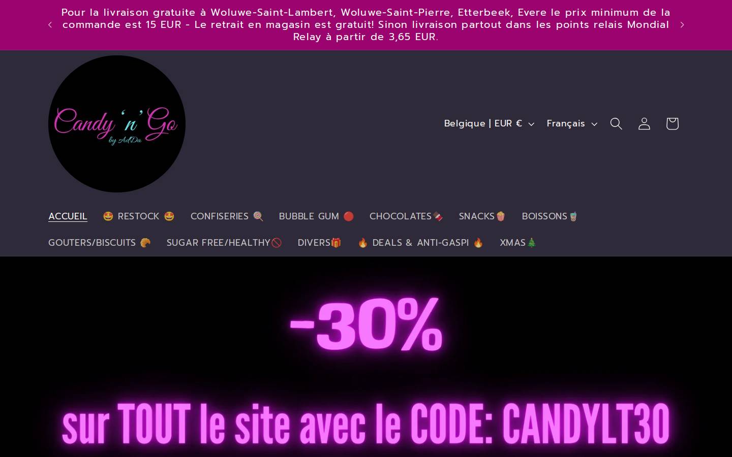 candyngo.com homepage screenshot