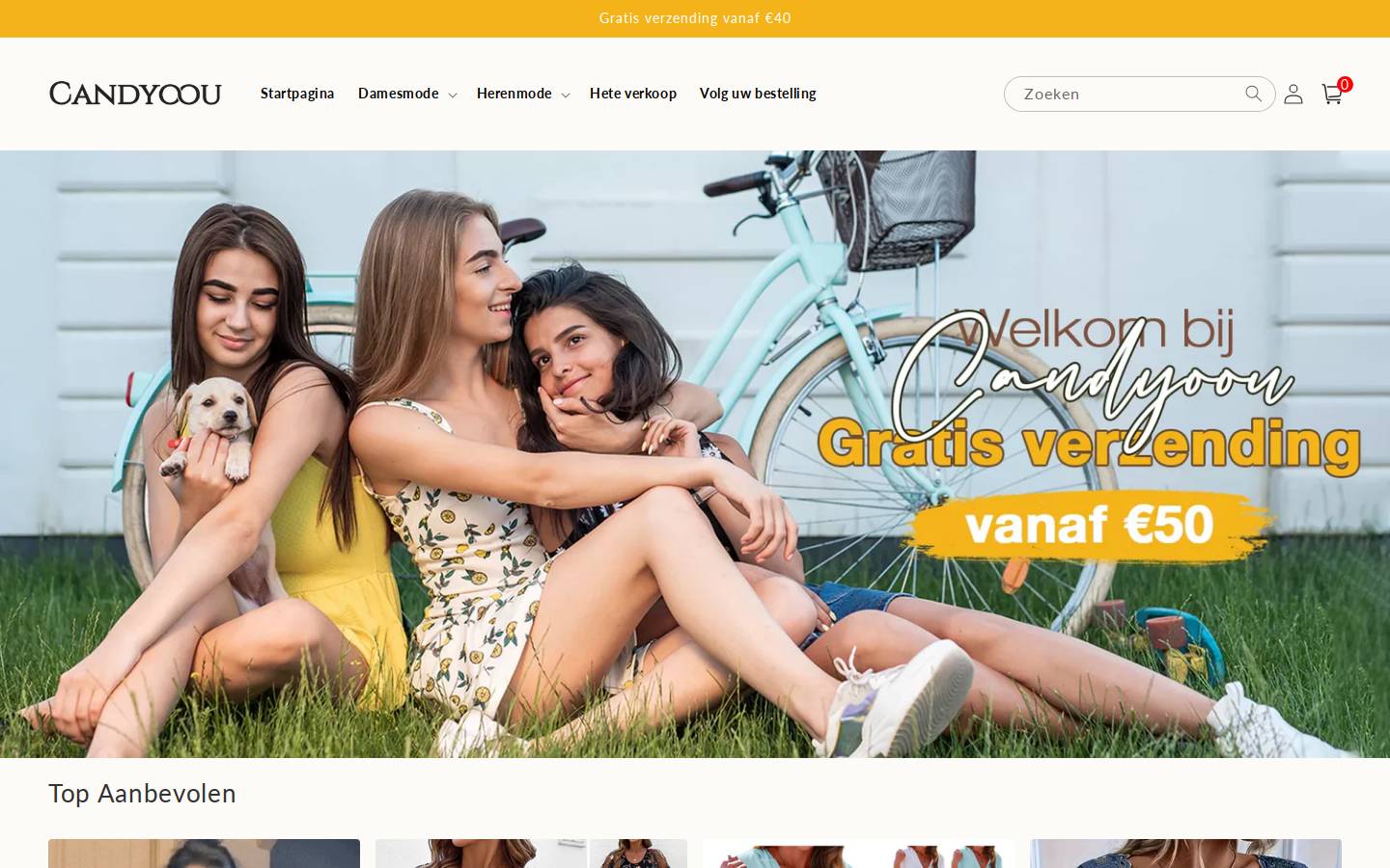 Candyoou homepage screenshot
