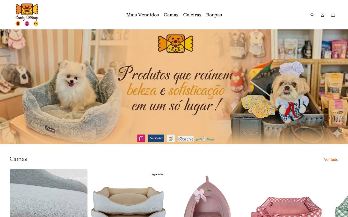 candypetshop.com.br homepage screenshot