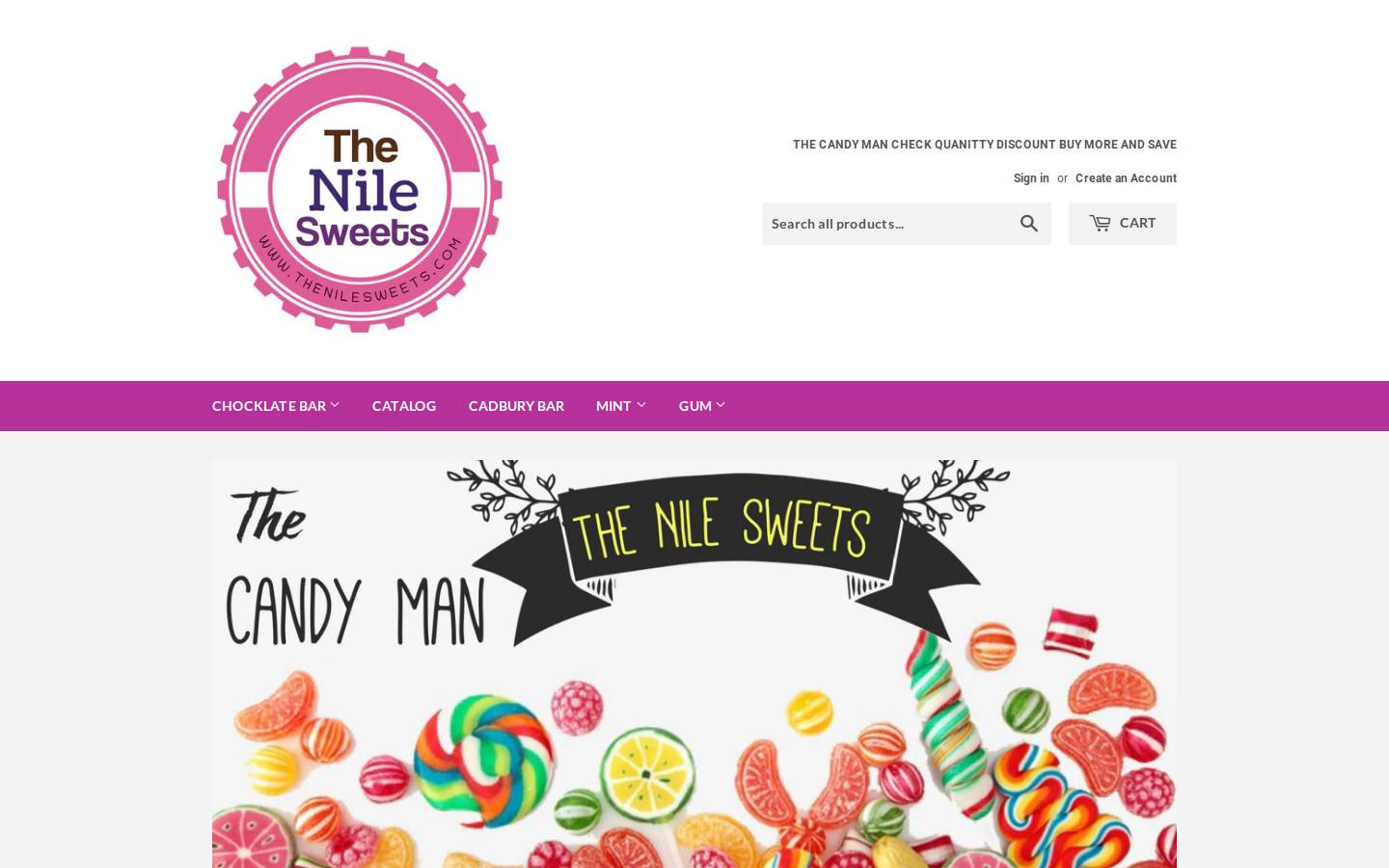 candyrus.com homepage screenshot