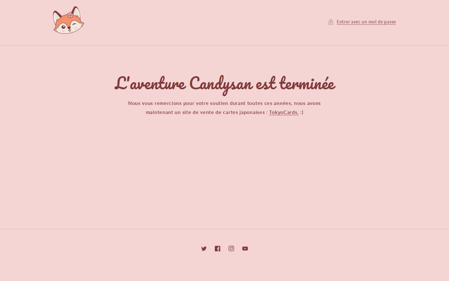 Candysan homepage screenshot