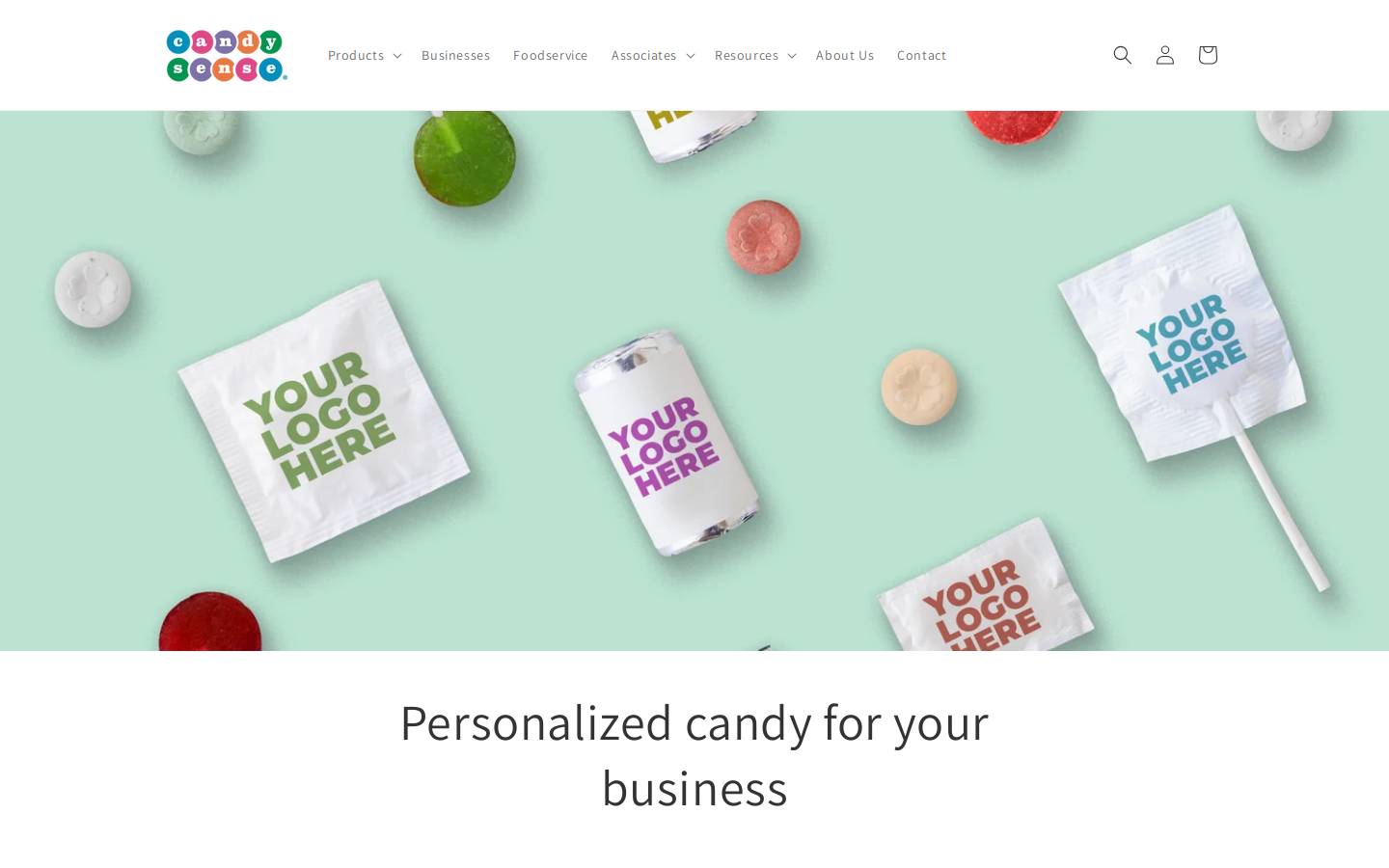 candysense.com homepage screenshot