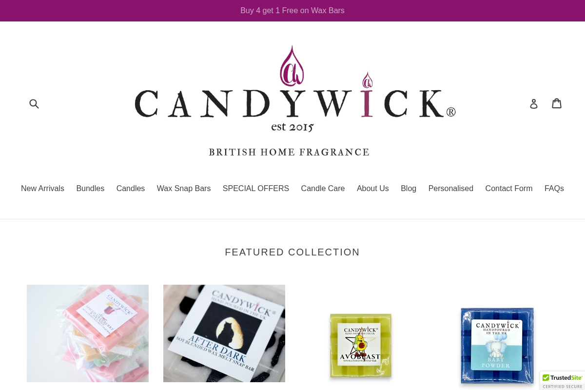 Candywick homepage screenshot
