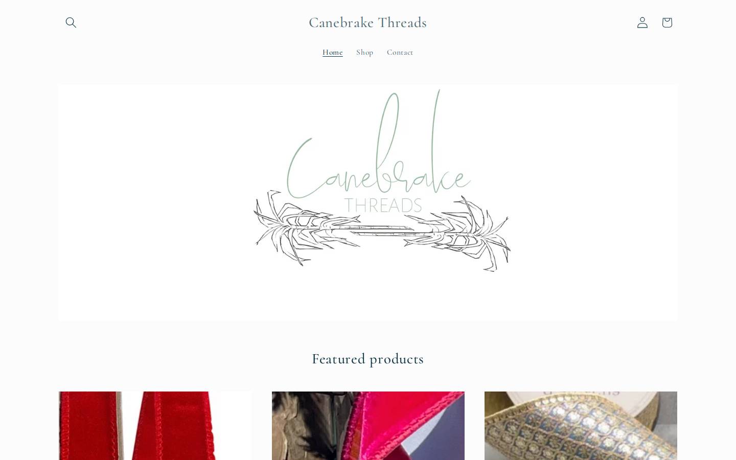 canebrakethreads.com homepage screenshot