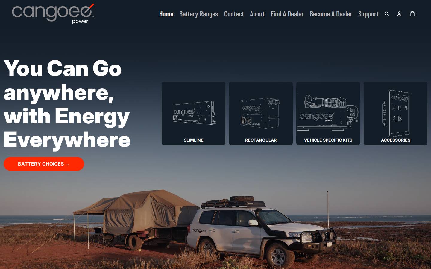 cangoee.com homepage screenshot
