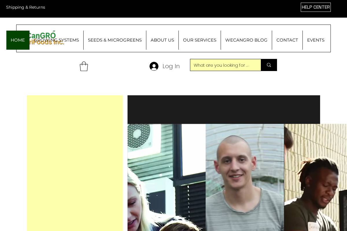 cangroagric.com homepage screenshot