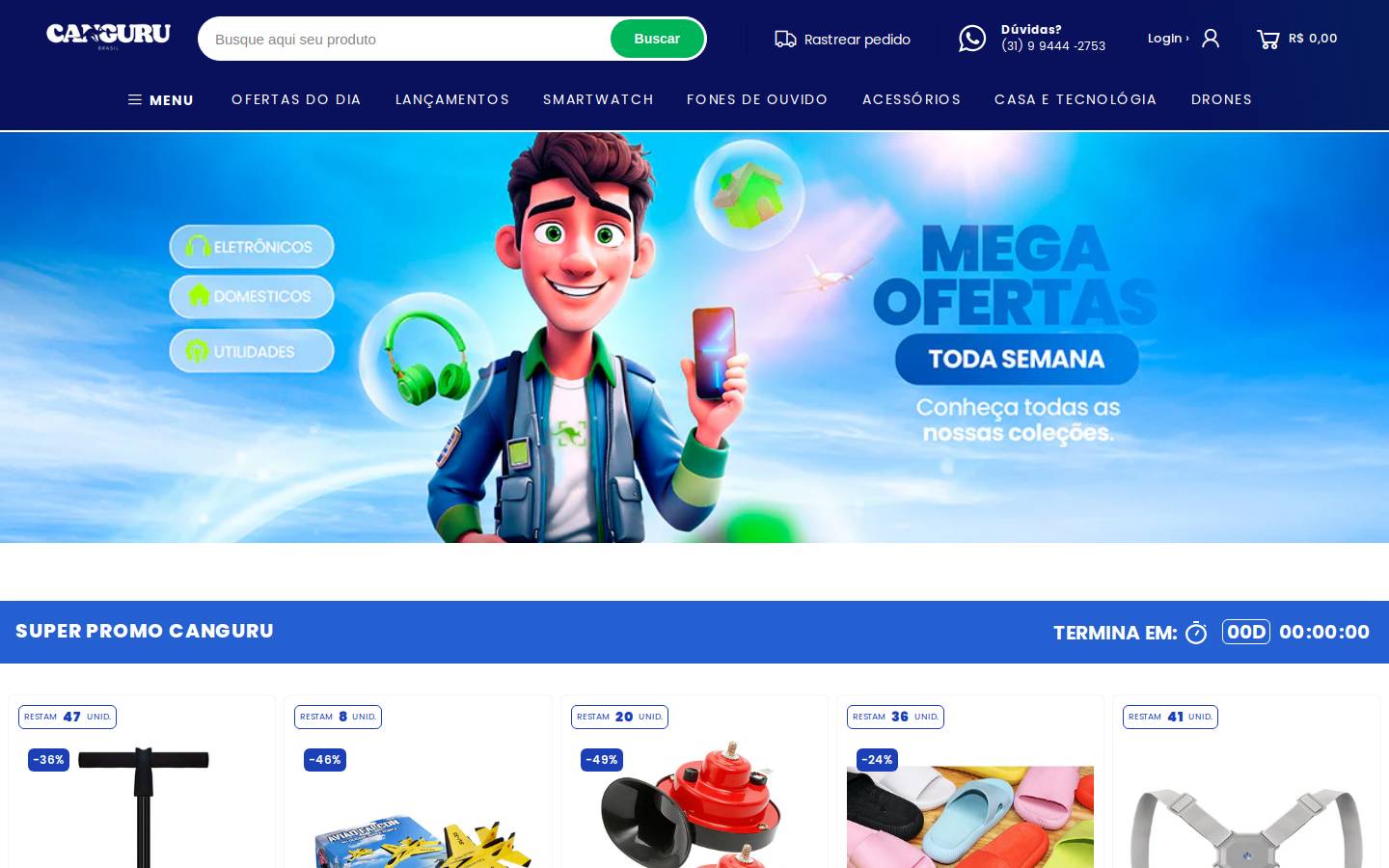 cangurubr.com homepage screenshot